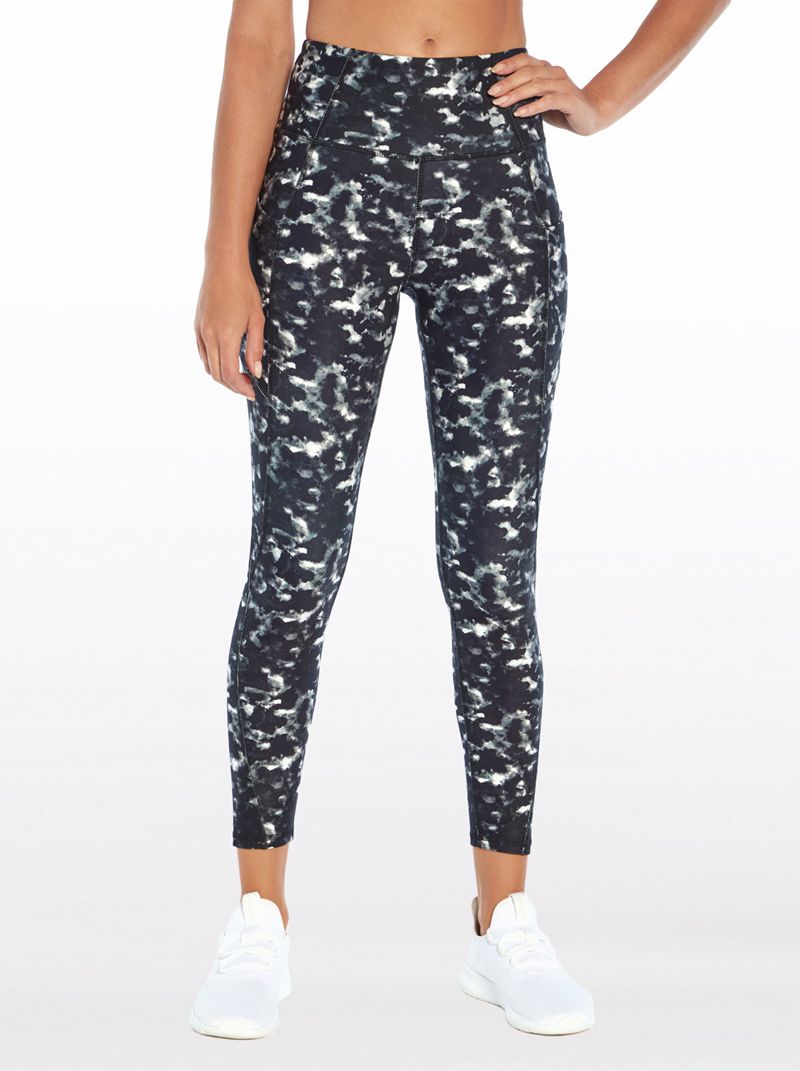 Leggings Jessica Simpson Tummy Control Ankle Legg Feminino Pretas Camufladas | 20649RUMC