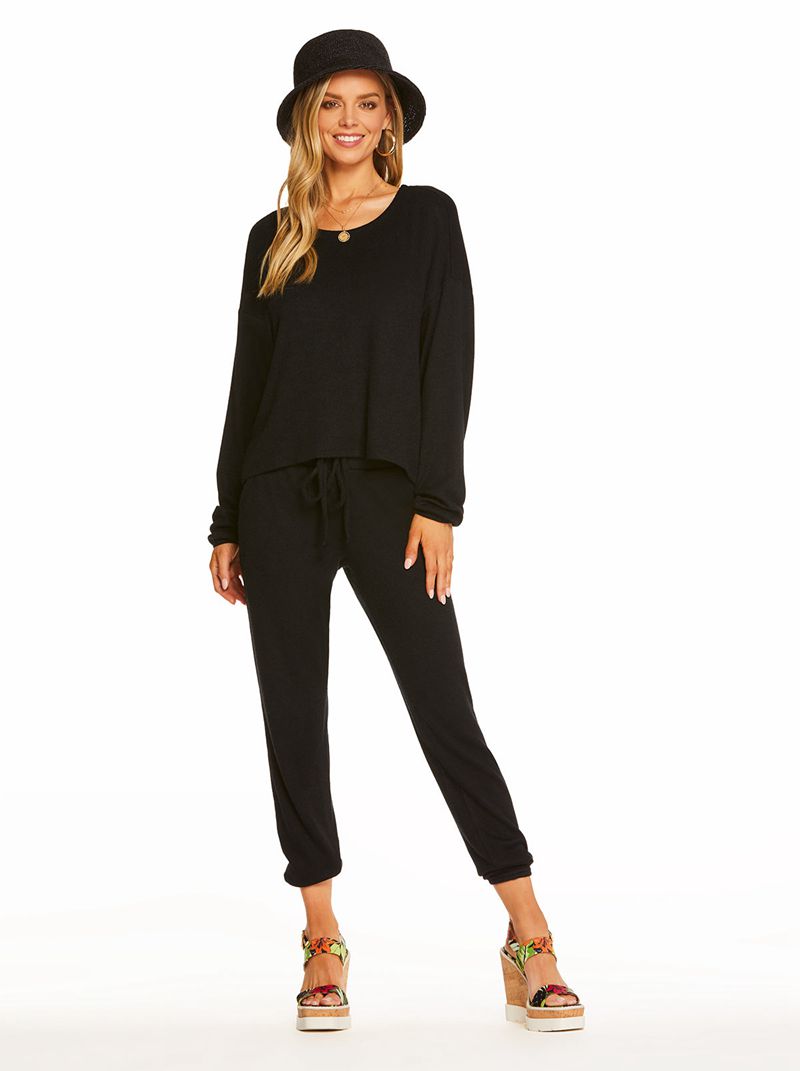 Loungewear Jessica Simpson Anabella Jogger Feminino Pretas | 23741JETV