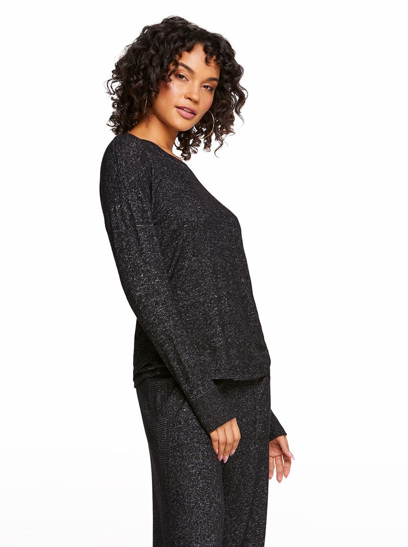 Loungewear Jessica Simpson Cadence Pullover Feminino Pretas | 10752RCLG