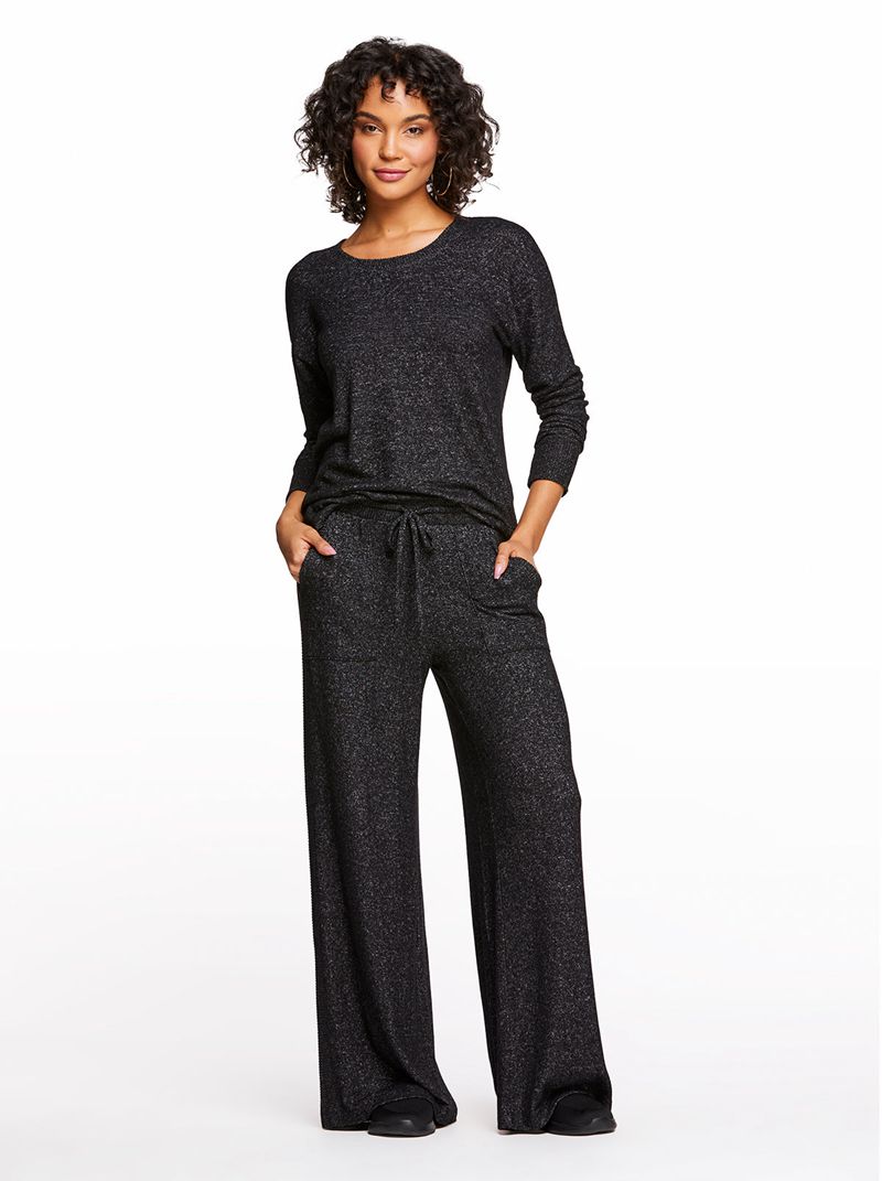 Loungewear Jessica Simpson Cadence Pullover Feminino Pretas | 10752RCLG