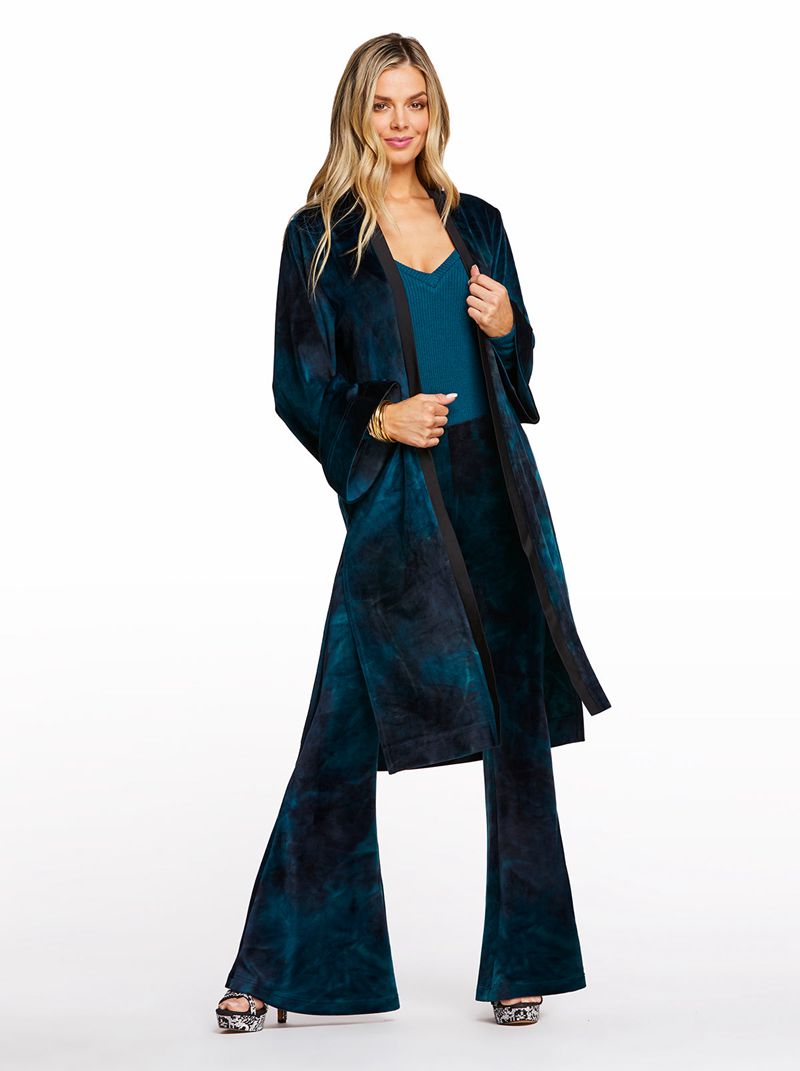 Loungewear Jessica Simpson Evie Kimono Feminino Pretas | 30284FHDW