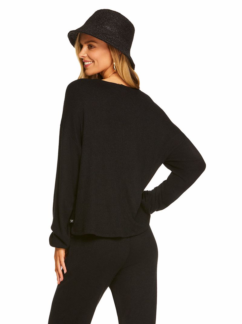 Loungewear Jessica Simpson Sage In Black Feminino Pretas | 74359PQUZ