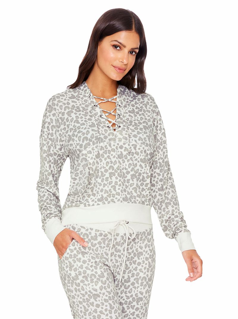 Loungewear Jessica Simpson Sunnyside Feminino Prateadas Leopardo | 52318EHLD