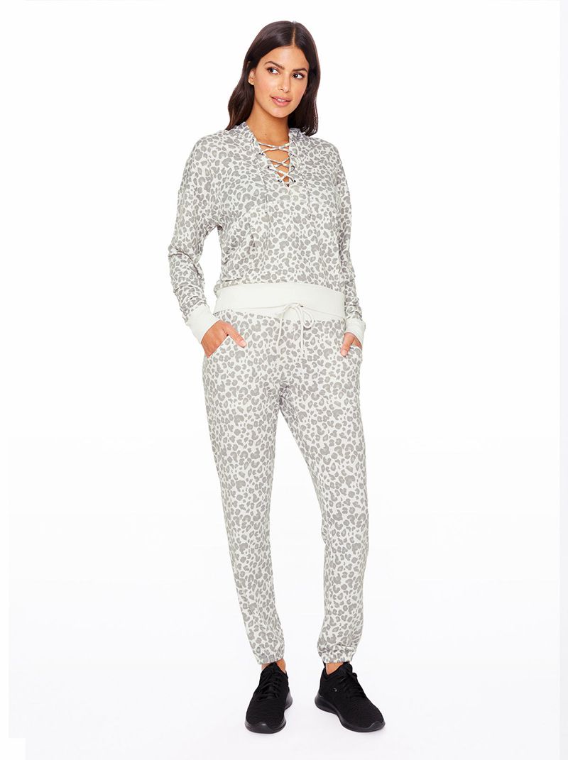 Loungewear Jessica Simpson Sunnyside Feminino Prateadas Leopardo | 52318EHLD