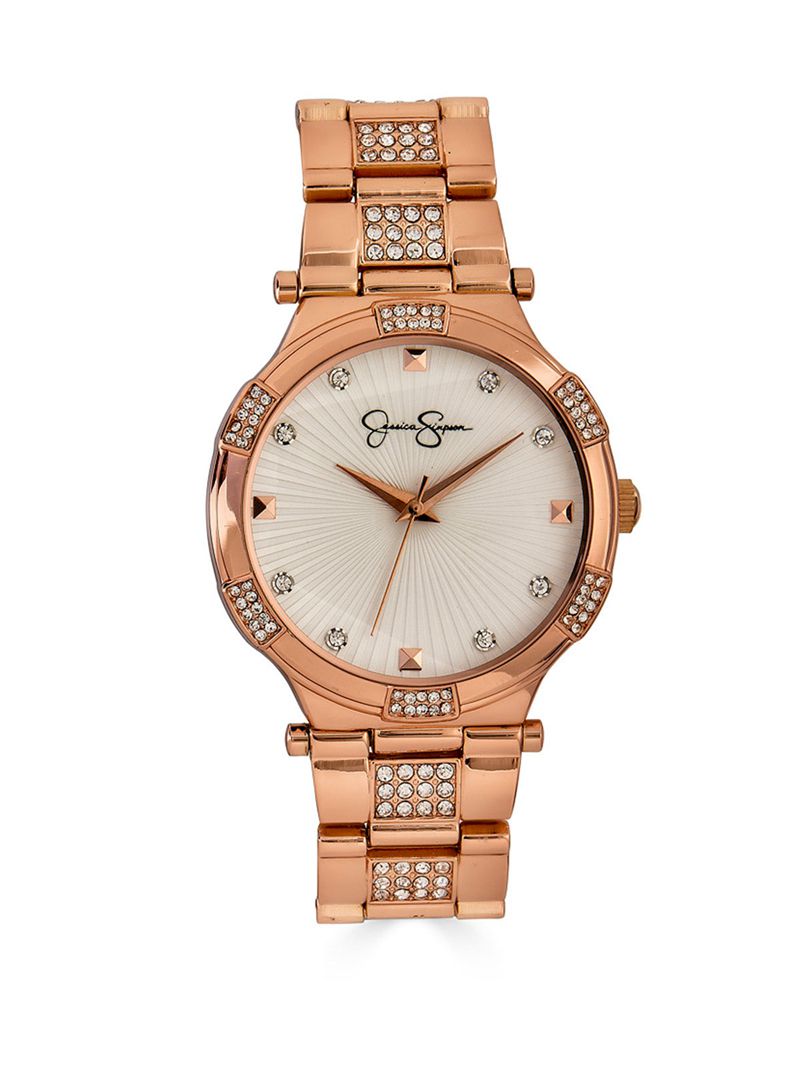 Relógios Jessica Simpson Rose Tone Bracelet Feminino Rosa Douradas | 35497GPEO