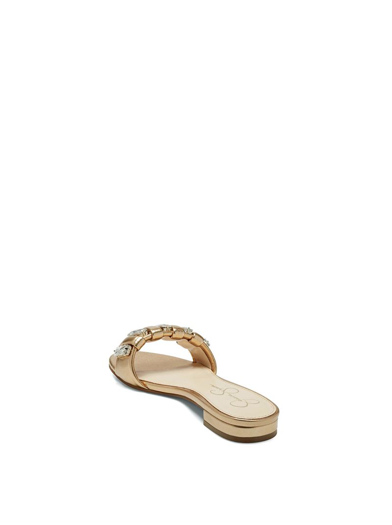 Sandalias Jessica Simpson Amille Feminino Douradas | 59601PHWO