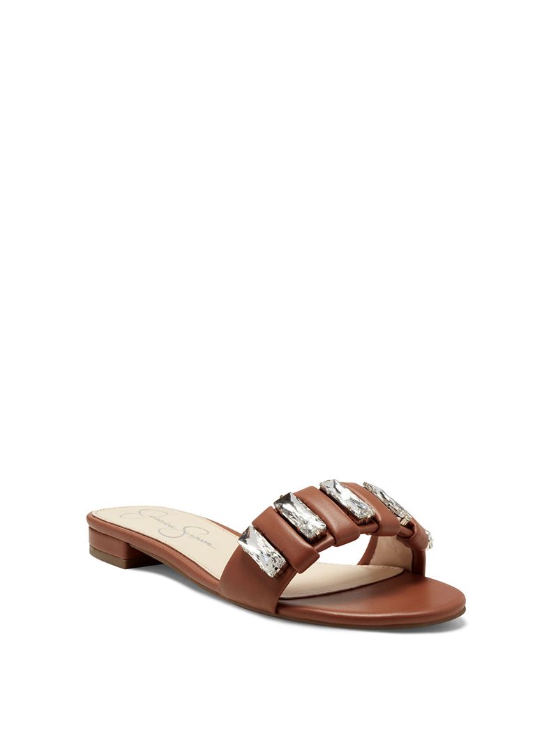 Sandalias Jessica Simpson Amille Feminino Marrom | 76150CKPH