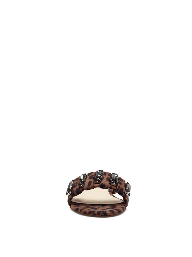 Sandalias Jessica Simpson Amille Feminino Bege Leopardo | 89316UVKD