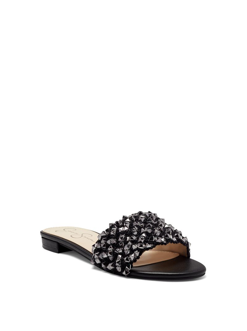 Sandalias Jessica Simpson Aprio Feminino Pretas | 12603FXAI