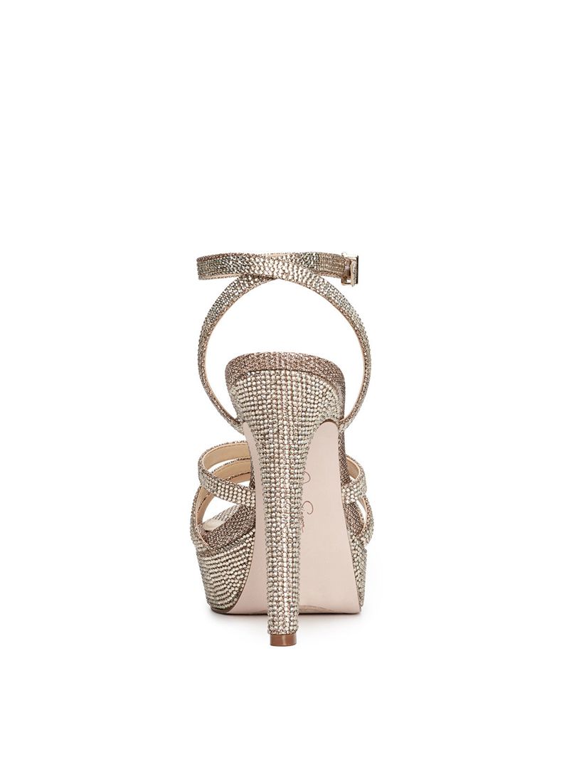 Sandalias Jessica Simpson Bal Feminino Douradas | 57263JNKV