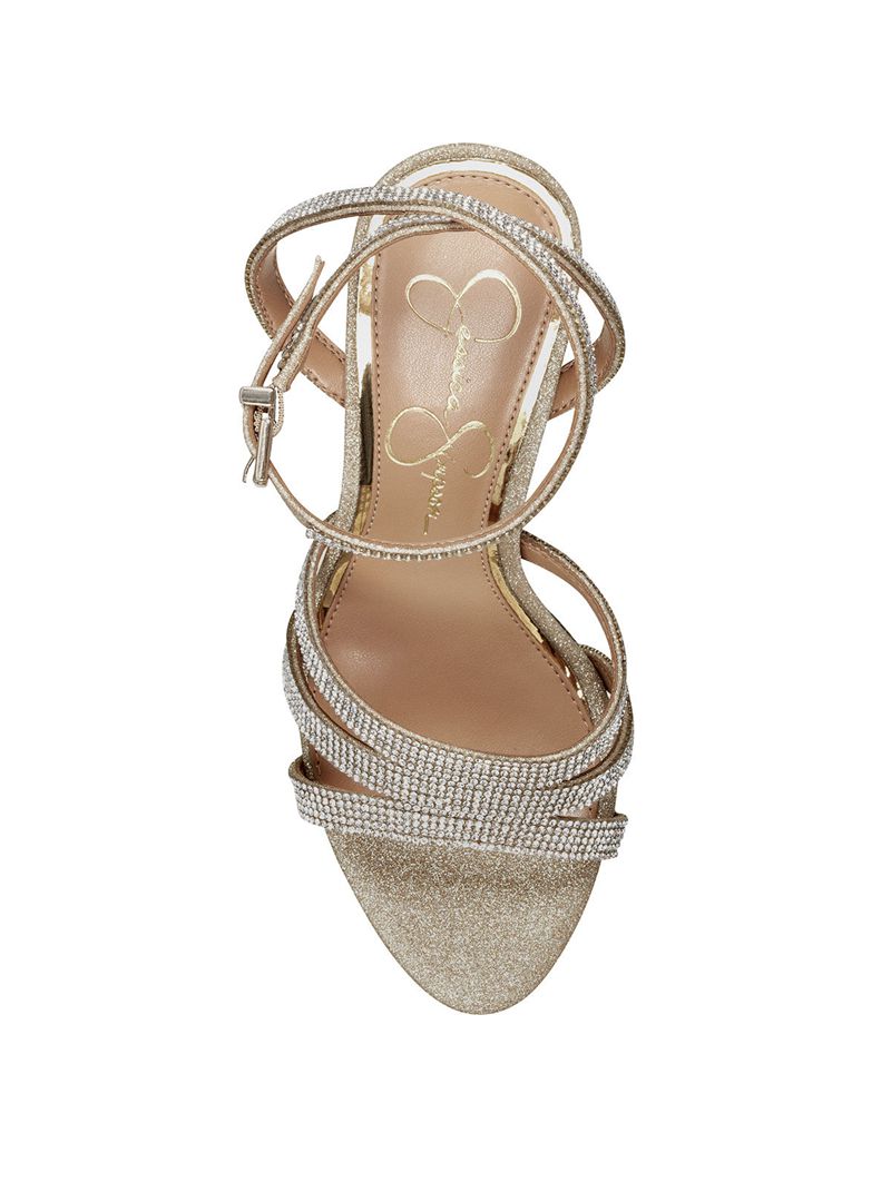 Sandalias Jessica Simpson Bal Feminino Prateadas | 27631DZQF