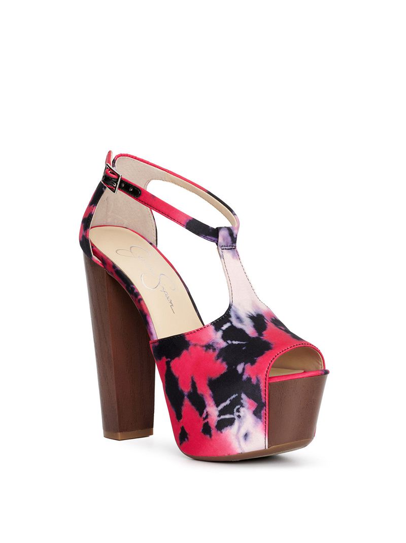 Sandalias Jessica Simpson Dany T-Alças Feminino Rosa Roxo Multicoloridas | 42709NIJW