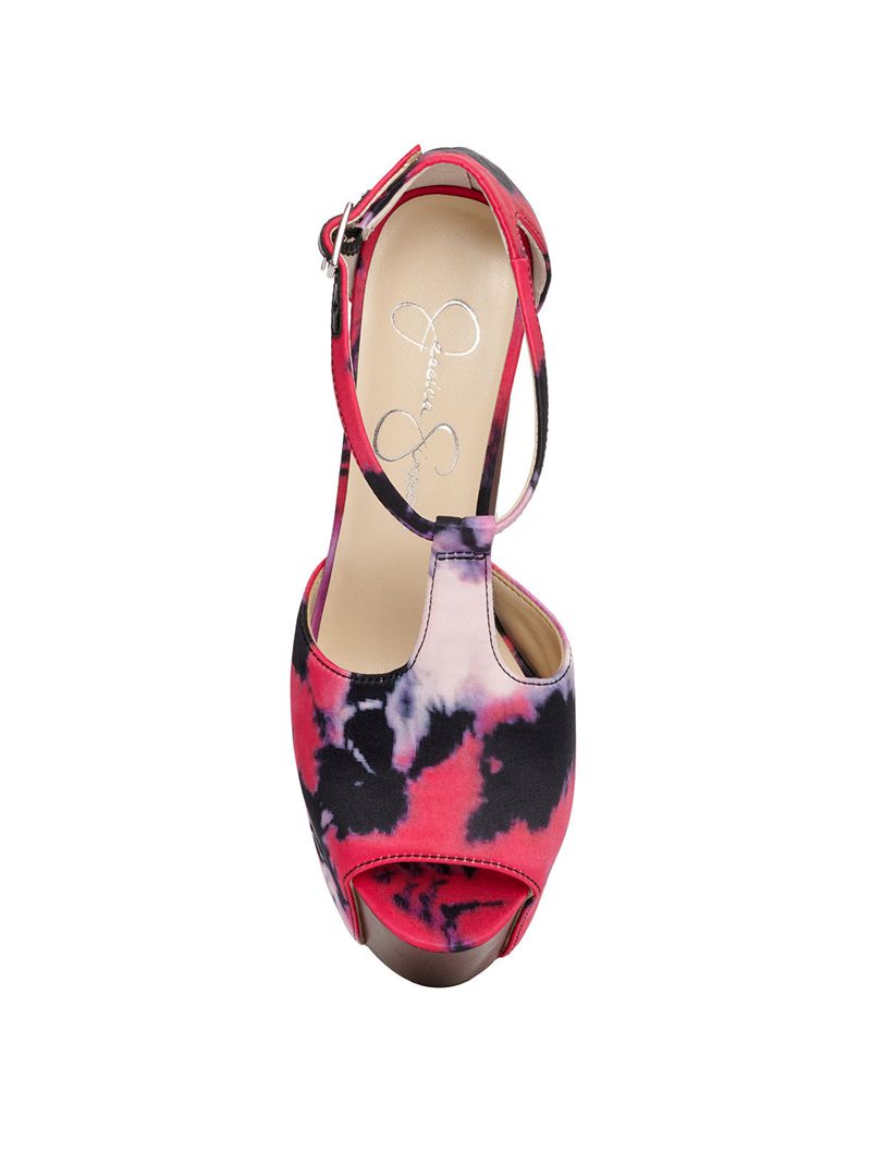 Sandalias Jessica Simpson Dany T-Alças Feminino Rosa Roxo Multicoloridas | 42709NIJW