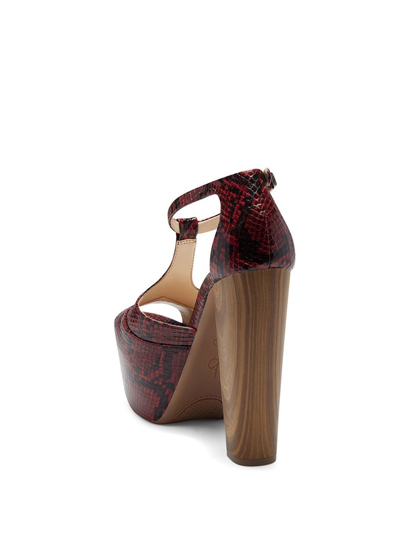 Sandalias Jessica Simpson Dany T-Alças Feminino Vermelhas Serpentine | 53807EAIH