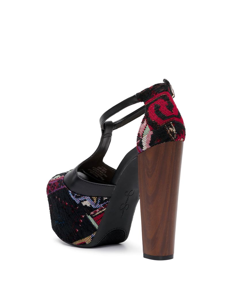 Sandalias Jessica Simpson Dany T-Alças Feminino Vermelhas Multicoloridas | 71498TMYR