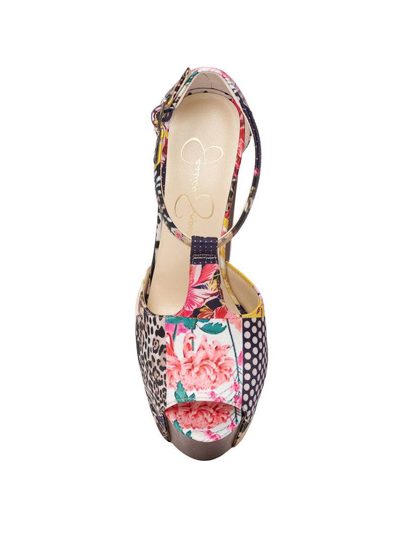 Sandalias Jessica Simpson Dany T-Alças Feminino Multicoloridas | 86475DJYH