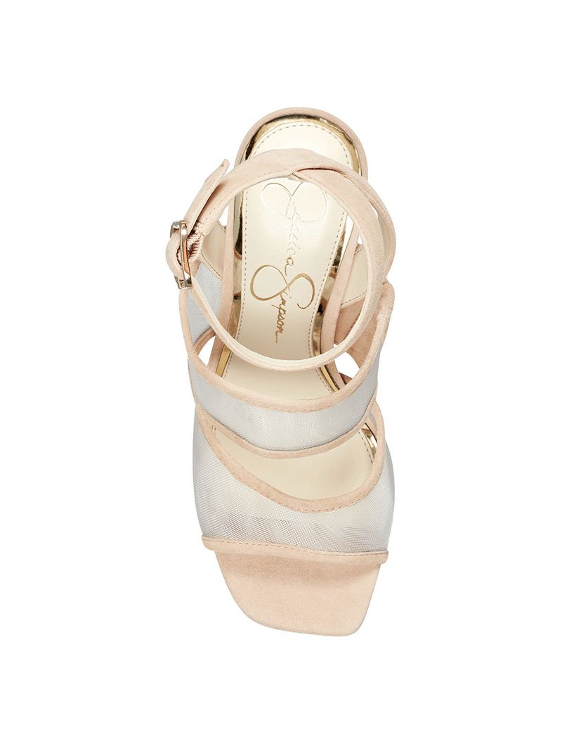 Sandalias Jessica Simpson Drixi Feminino Bege | 23469OJKT