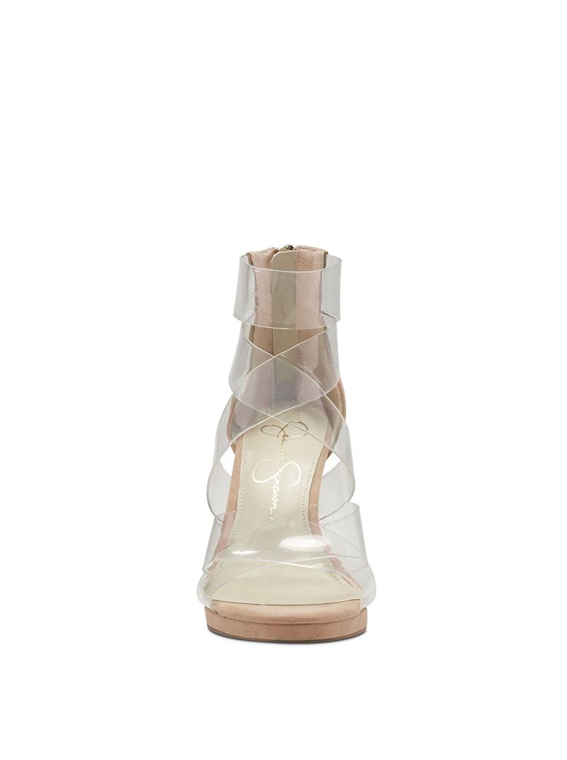 Sandalias Jessica Simpson Dysti Feminino Transparent | 38592WQIT