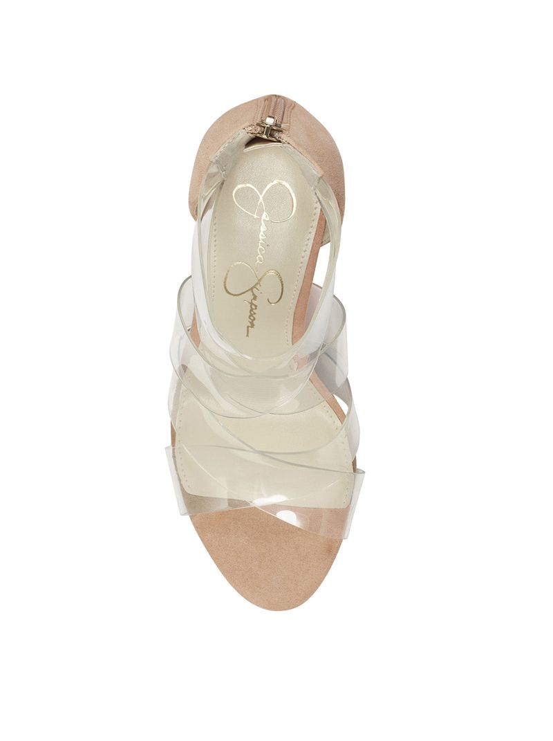 Sandalias Jessica Simpson Dysti Feminino Transparent | 38592WQIT