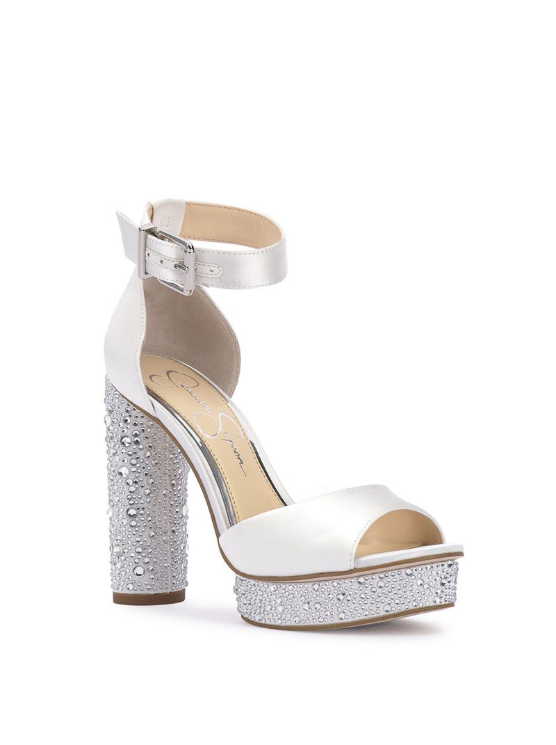 Sandalias Jessica Simpson Everyn Feminino Branco | 24915OSUE