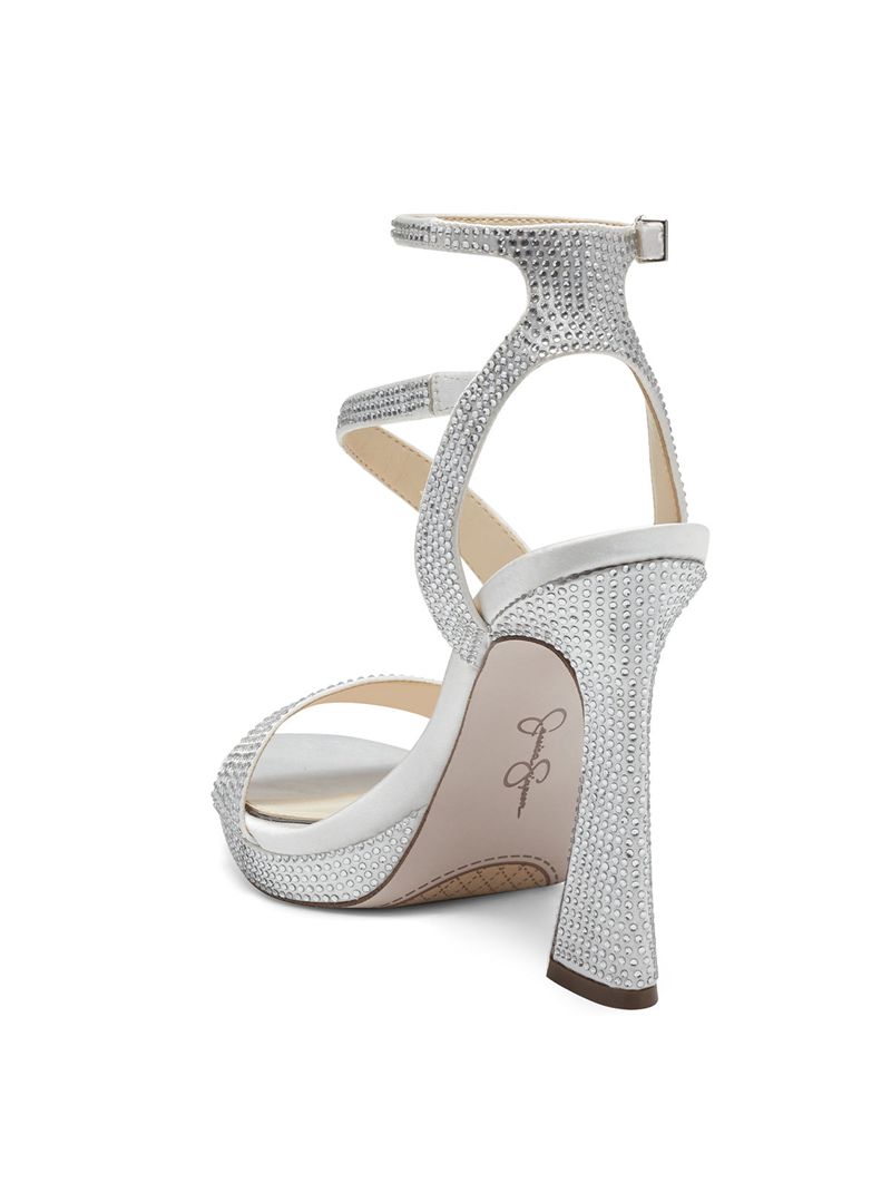 Sandalias Jessica Simpson Friso Feminino Branco | 24908VFSM