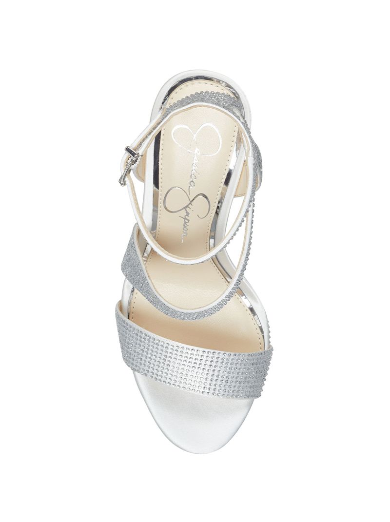 Sandalias Jessica Simpson Friso Feminino Branco | 24908VFSM