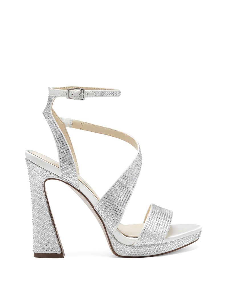 Sandalias Jessica Simpson Friso Feminino Branco | 24908VFSM