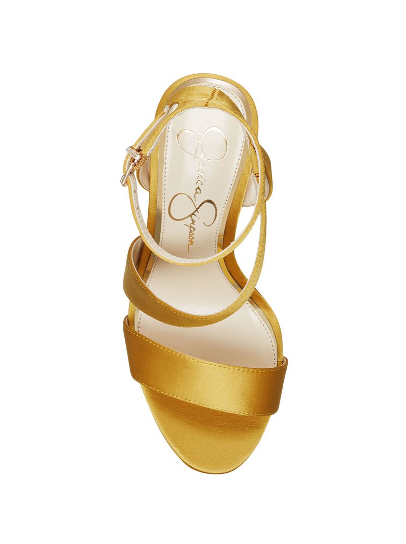 Sandalias Jessica Simpson Friso Feminino Douradas | 41530EQZG