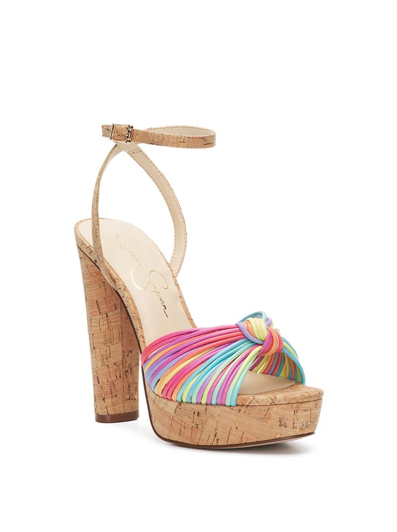 Sandalias Jessica Simpson Immie Feminino Multicoloridas | 53607CMFI