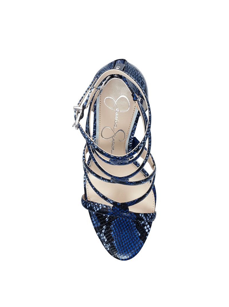 Sandalias Jessica Simpson Janya Feminino Azuis Serpentine | 25796QEMI