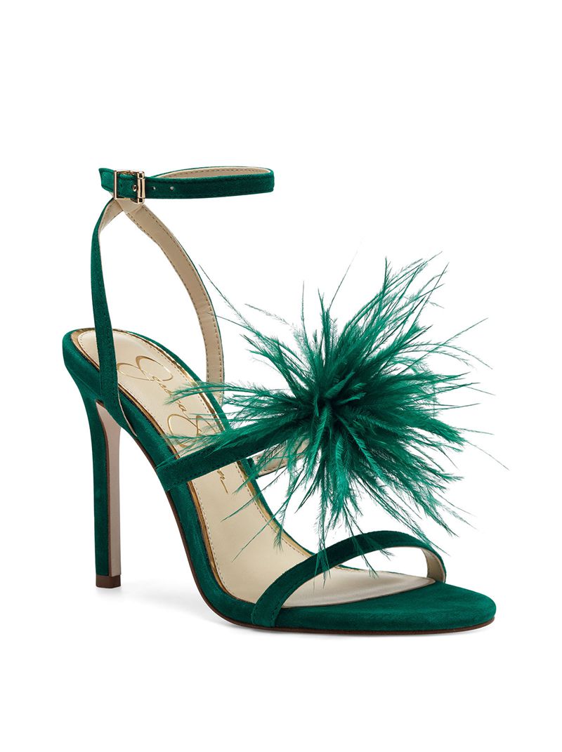 Sandalias Jessica Simpson Jenevya Feminino Verdes | 64018YZSA