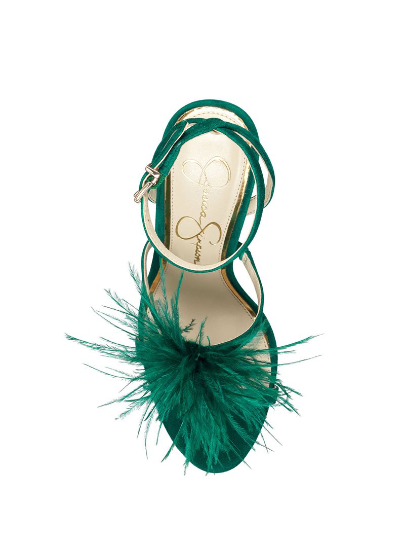 Sandalias Jessica Simpson Jenevya Feminino Verdes | 64018YZSA