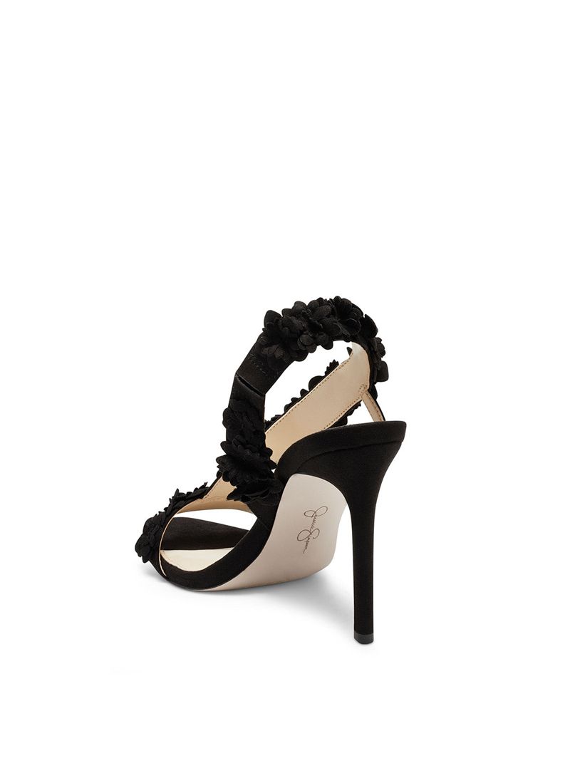 Sandalias Jessica Simpson Jess Feminino Pretas | 16587GRKF