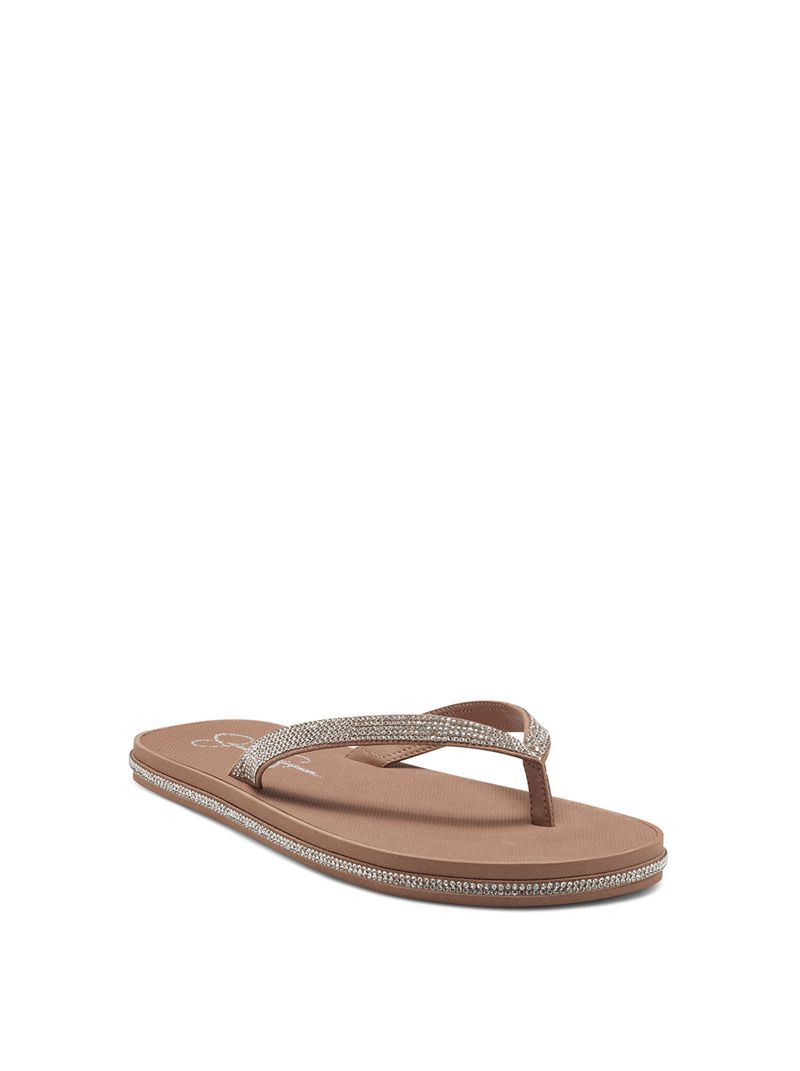 Sandalias Jessica Simpson Kalouy Feminino Marrom | 19548LSCT