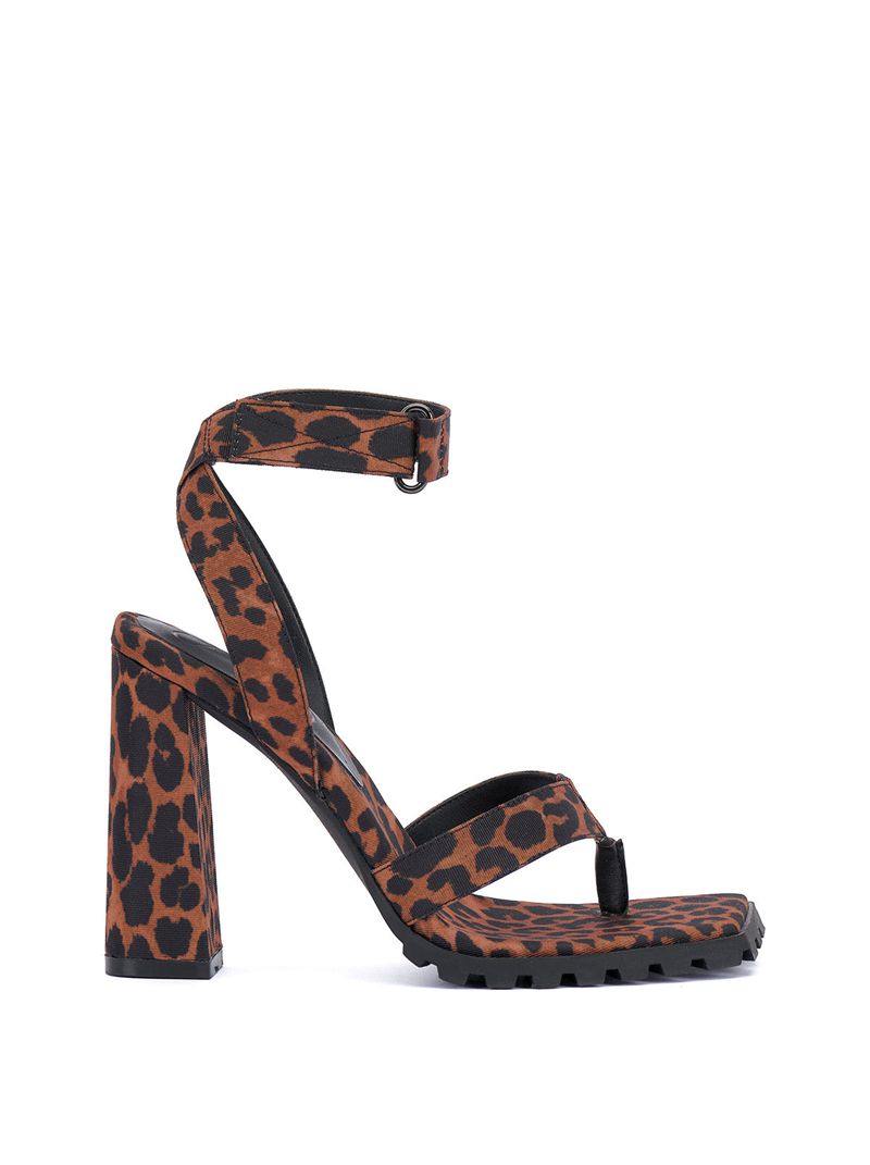 Sandalias Jessica Simpson Kielne Feminino Bege Leopardo | 56843OLRY