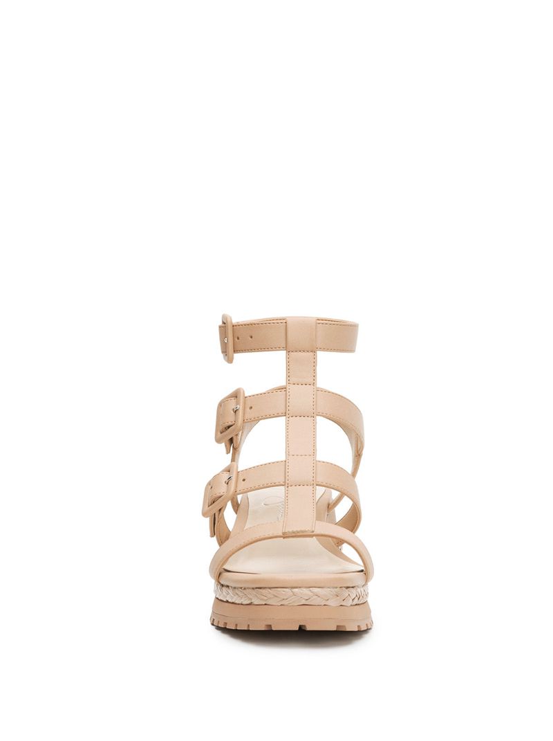 Sandalias Jessica Simpson Koyze Feminino Bege | 69235FNUP