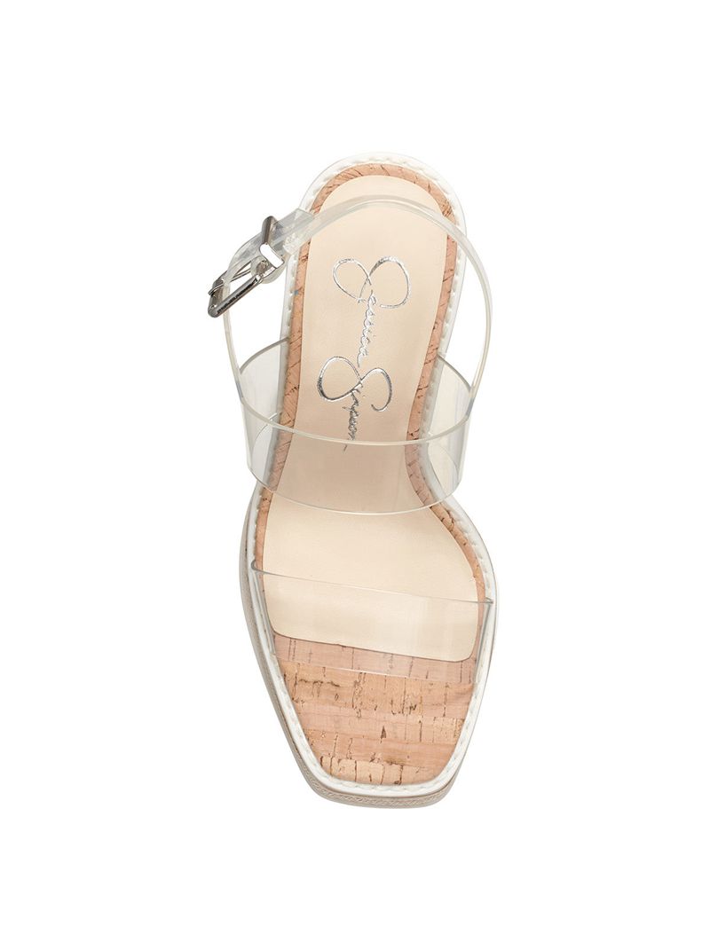 Sandalias Jessica Simpson Maede Feminino Transparent | 56238DXGW