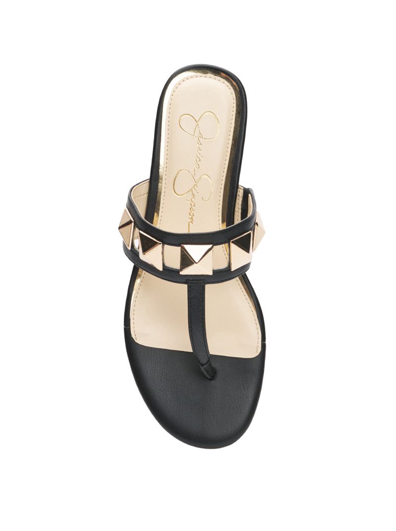 Sandalias Jessica Simpson Movena Thong Feminino Pretas | 70298HUAX