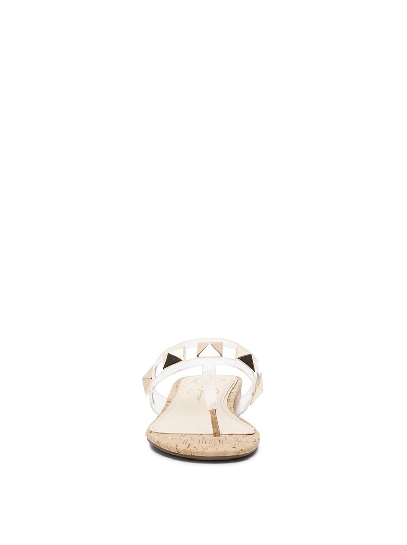 Sandalias Jessica Simpson Movena Thong Feminino Transparent | 74832NYGB