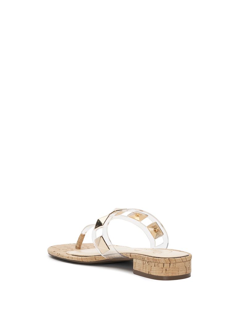 Sandalias Jessica Simpson Movena Thong Feminino Transparent | 74832NYGB