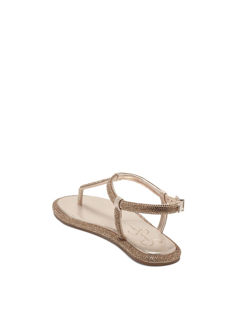 Sandalias Jessica Simpson Oliara T-Alças Feminino Prateadas | 57948HVMI