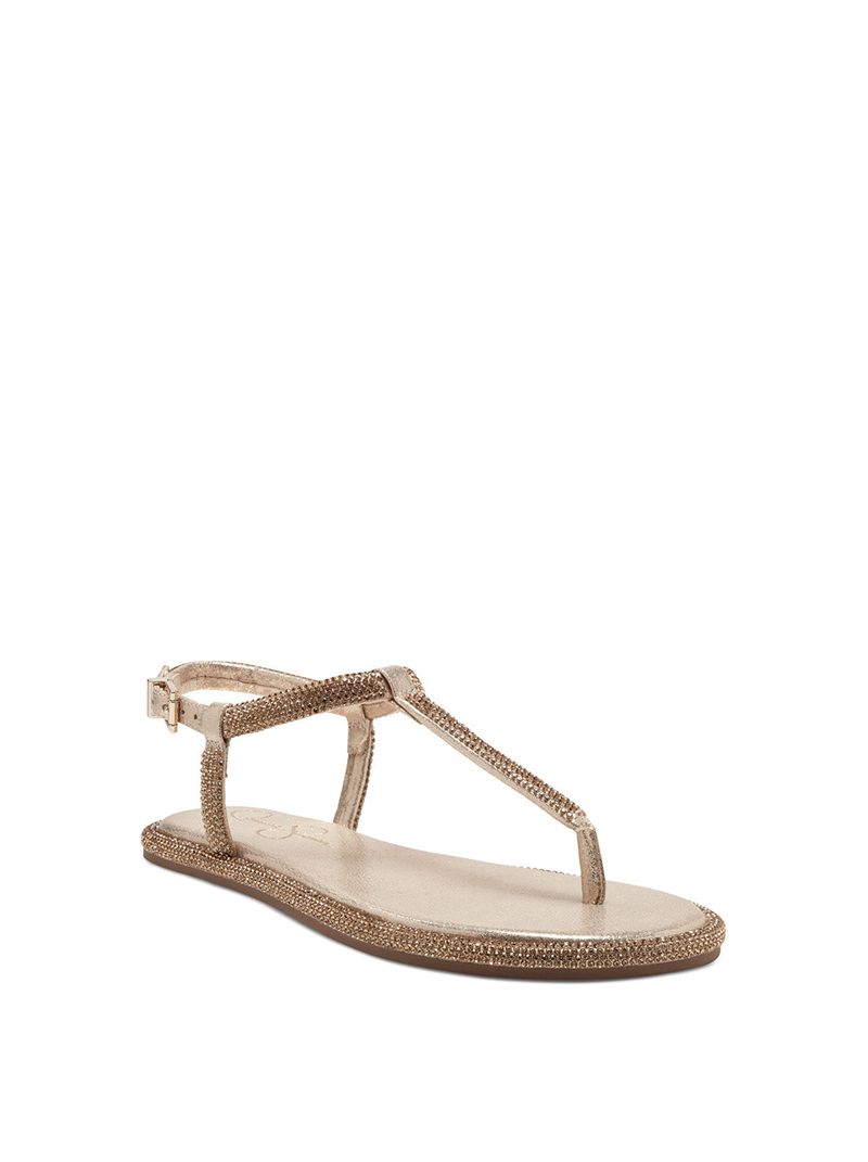 Sandalias Jessica Simpson Oliara T-Alças Feminino Prateadas | 57948HVMI