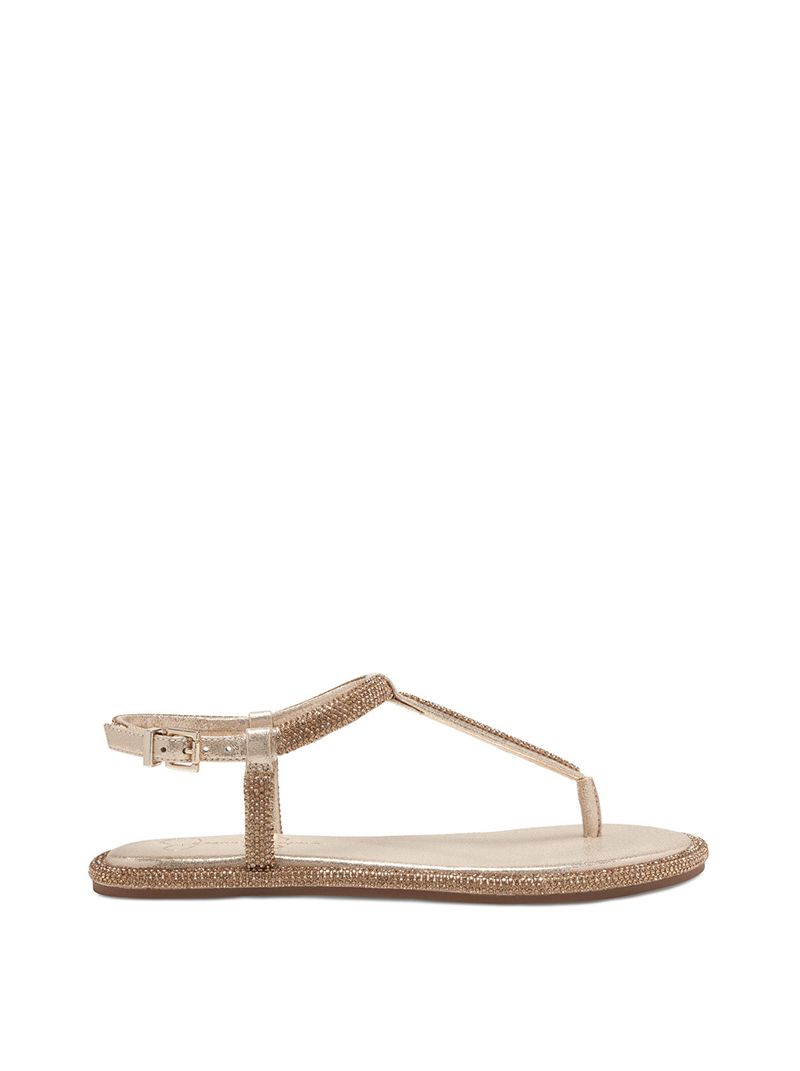 Sandalias Jessica Simpson Oliara T-Alças Feminino Prateadas | 57948HVMI