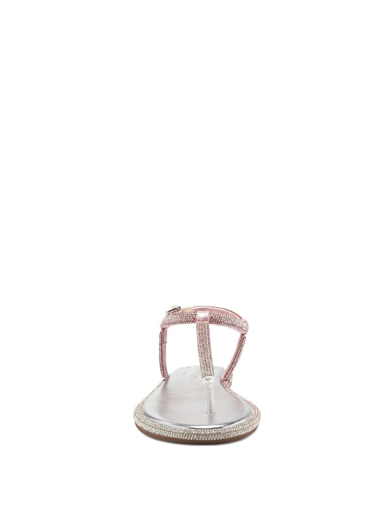 Sandalias Jessica Simpson Oliara T-Alças Feminino Prateadas | 93062IHFV