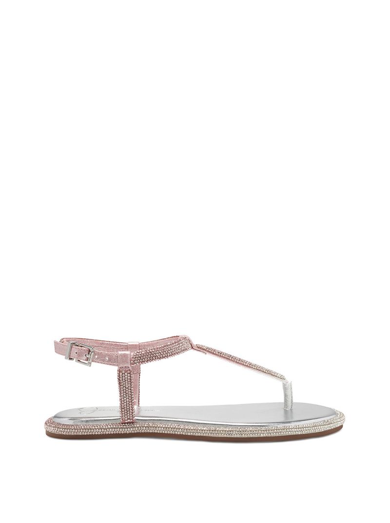 Sandalias Jessica Simpson Oliara T-Alças Feminino Prateadas | 93062IHFV