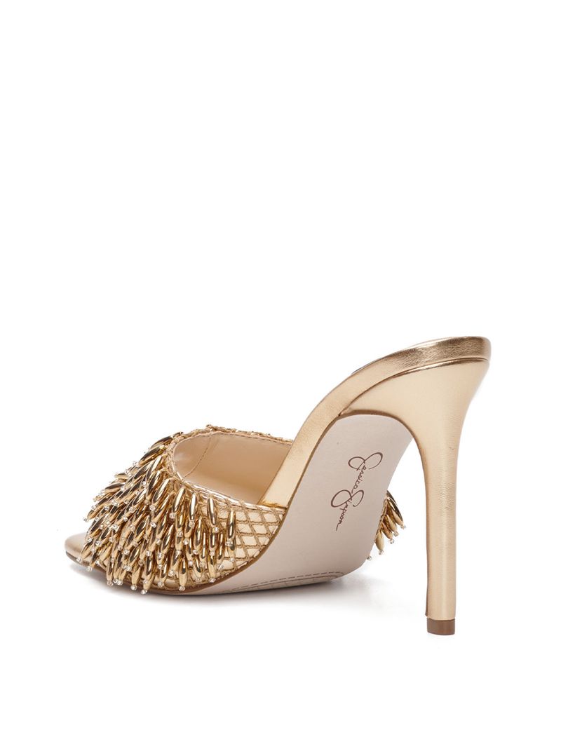 Sandalias Jessica Simpson Olya Feminino Douradas | 60853JQWZ