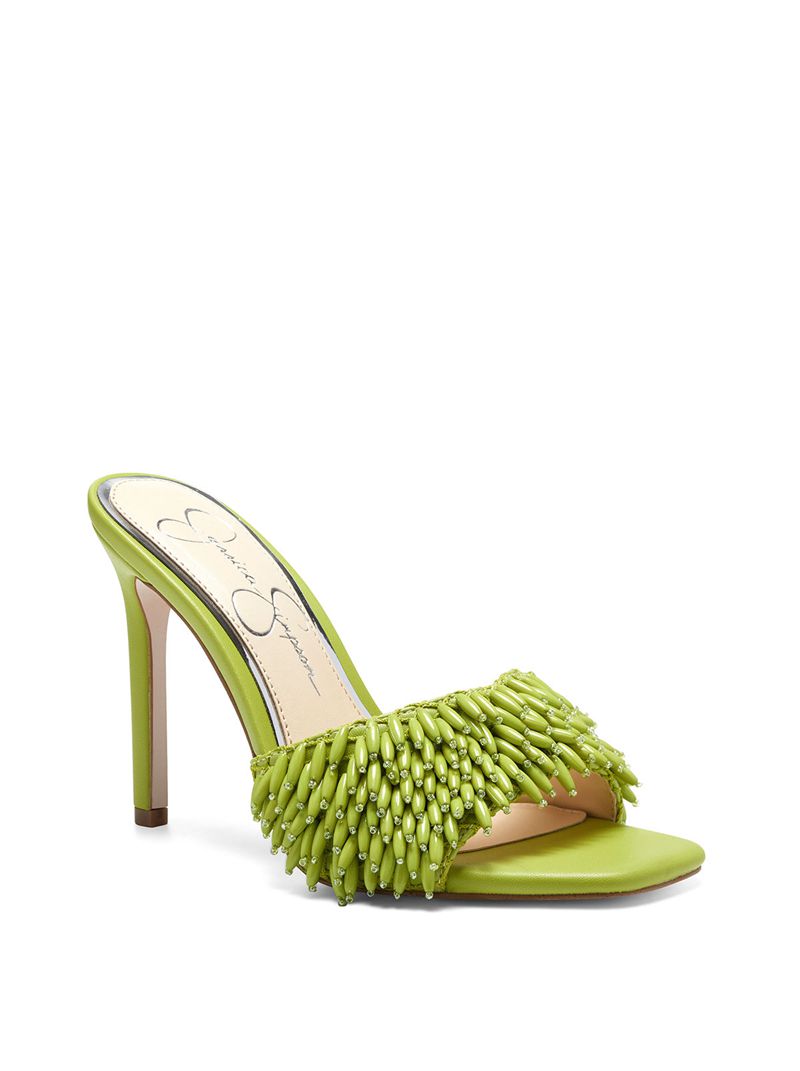 Sandalias Jessica Simpson Olya Feminino Verdes | 84692URZQ