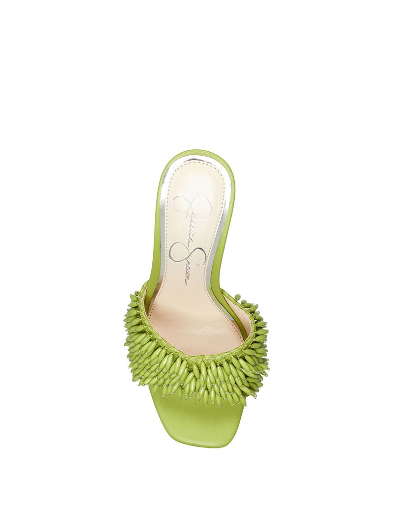 Sandalias Jessica Simpson Olya Feminino Verdes | 84692URZQ