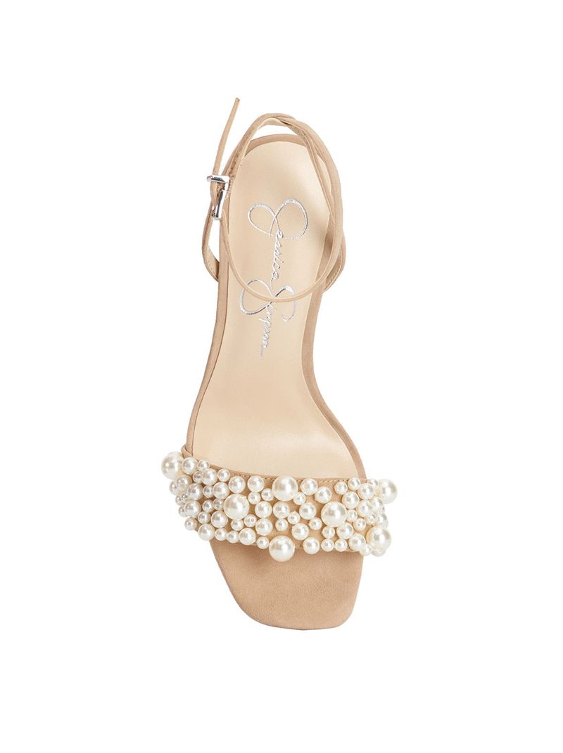 Sandalias Jessica Simpson Omilira Feminino Bege | 78429RMAY