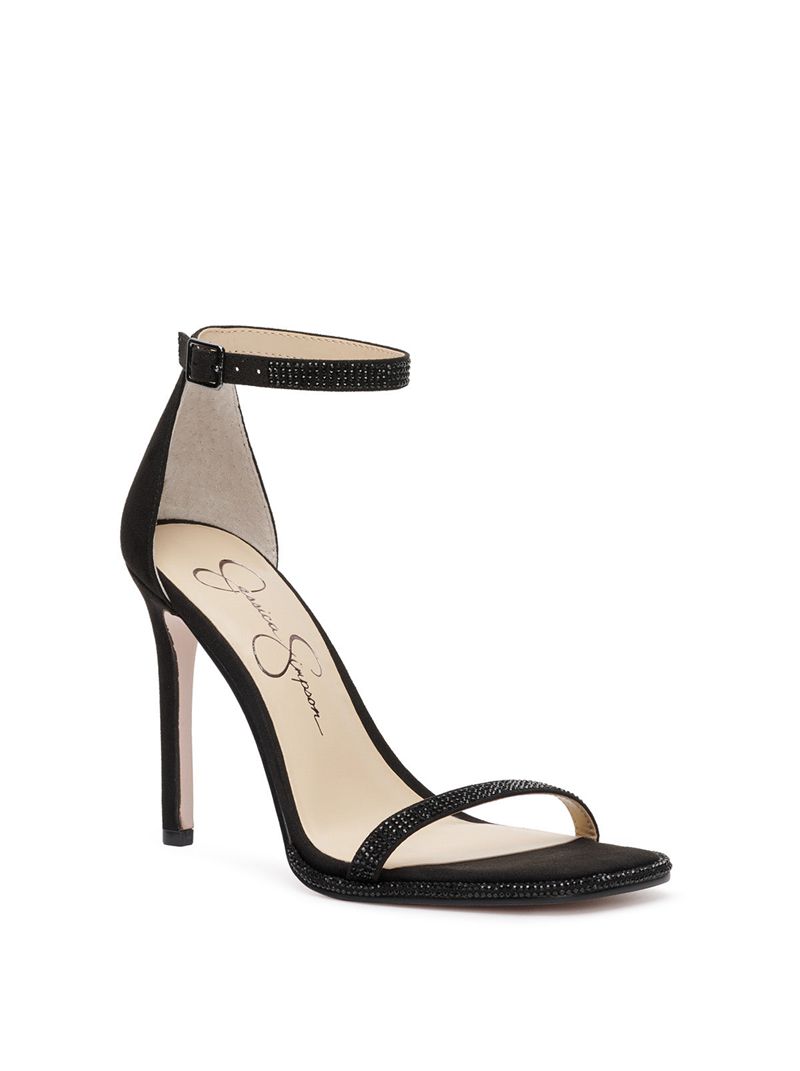 Sandalias Jessica Simpson Ostey Feminino Pretas | 26839WNCQ